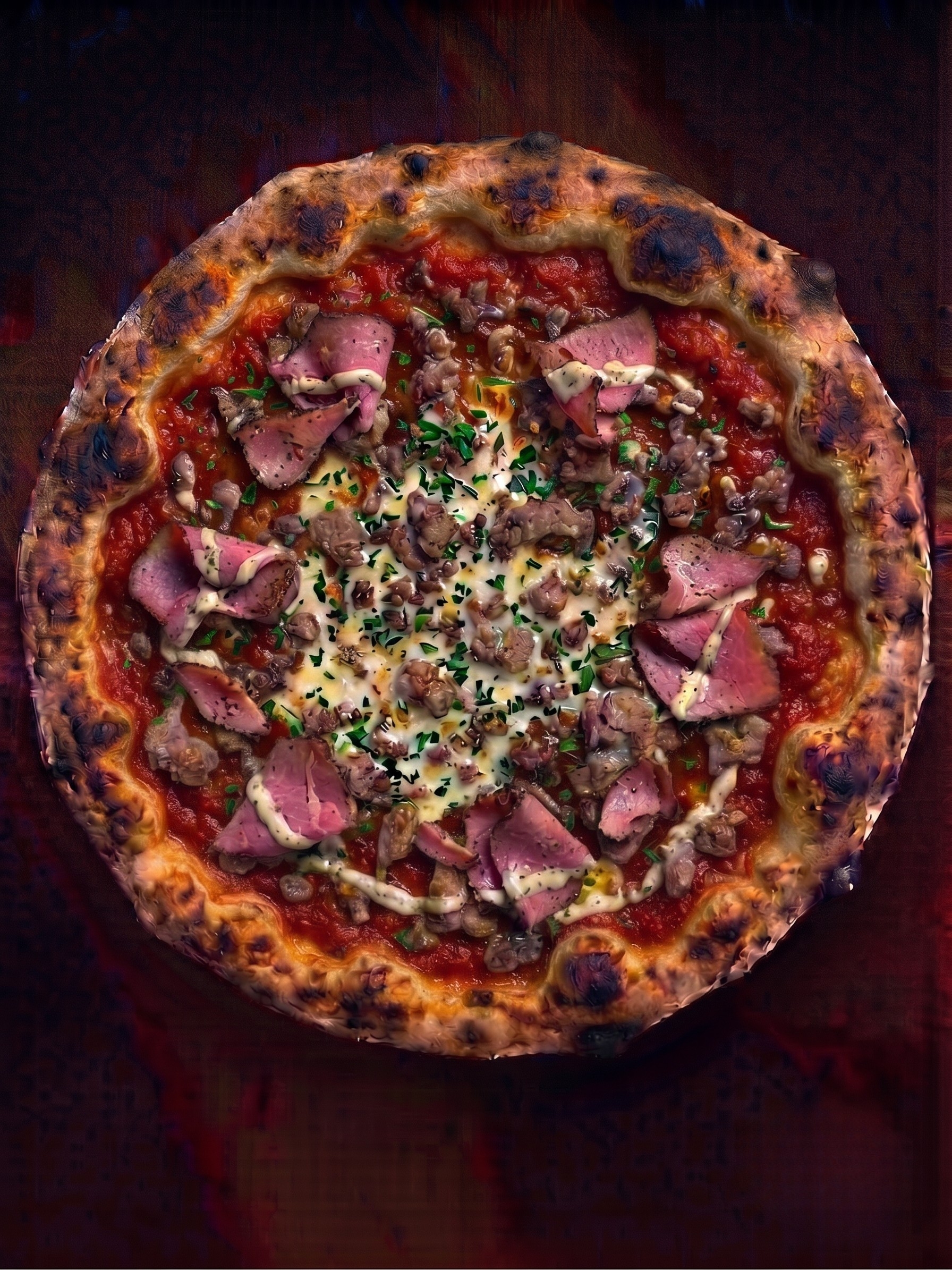 Pizza Viande Hachée + Pastrami